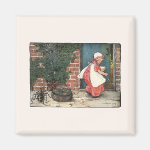 Petite comptine vintage de Mlle Muffet Spider Magnets