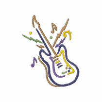 Petite conception de guitare polos brodés
