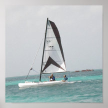 Petite copie d'affiche de voilier de Catamarn