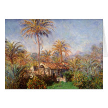 Petite ferme de pays dans Bordighera par Claude Mo Carte De Vœux