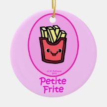 - Petite friture rose - pommes frites françaises Ornements De Noël