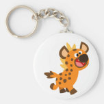 Petite hyène mignonne Keychain de bande dessinée porte-clés