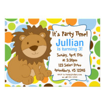 Petite invitation de fête d'anniversaire du Roi Li