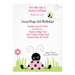 Petite invitation de l'anniversaire de coccinelle 