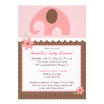 Petite invitation du baby shower d'éléphant 5x7 (r