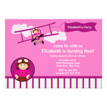 Petite invitation pilote de fête d'anniversaire d'