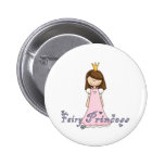 Petite jolie princesse féerique mignonne badge