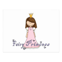 Petite jolie princesse féerique mignonne cartes postales