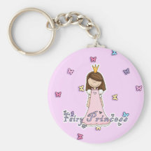 Petite jolie princesse féerique mignonne porte-clefs