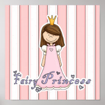 Petite jolie princesse féerique mignonne posters