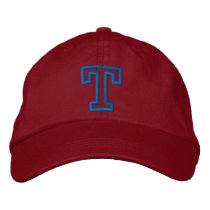 Petite lettre sportive de "T" casquettes brodées