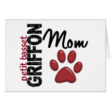 Petite maman 2 de griffon de basset cartes