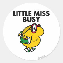 Petite Mlle Busy Classic Adhésifs Ronds