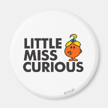 Petite Mlle Curious Classic Aimant Pour Réfrigérateur