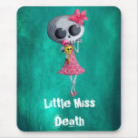 Petite Mlle Death avec la crème glacée - texte fai Tapis De Souris