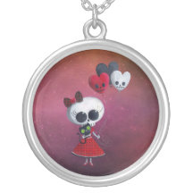 Petite Mlle Death Valentine Girl Pendentifs