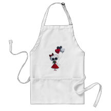 Petite Mlle Death Valentine Girl Tabliers