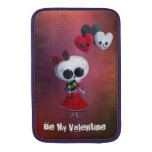 Petite Mlle Death Valentine Poches Macbook