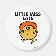 Petite Mlle Late Classic Magnets Pour Réfrigérateur