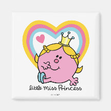 Petite Mlle princesse Heart Magnets Pour Réfrigérateur