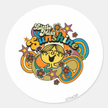 Petite Mlle Sunshine Floral Swirls Autocollant
