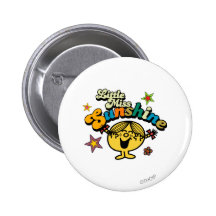 Petite Mlle Sunshine Stars et fleurs Badges
