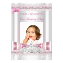 Petite photo de fête d'anniversaire de princesse G Faire-parts