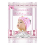 Petite photo de fête d'anniversaire de princesse G Invitations Personnalisables