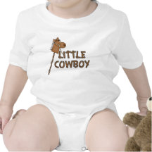Petite pièce en t de bébé de cowboy t-shirts