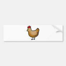 Petite poule mignonne autocollants pour voiture