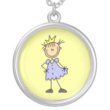 Petite princesse With Crown Pendentif