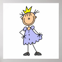 Petite princesse With Crown Poster