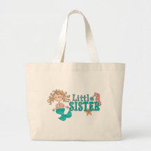 Petite soeur de sirène sacs en toile