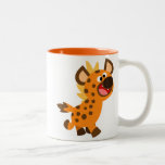 Petite tasse mignonne d'hyène de bande dessinée tasses
