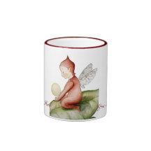 Petite tasse rouge d'Elf