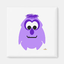 Petite violette de monstre magnets