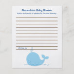 Petites cartes de conseil de baby shower d'insecte prospectus