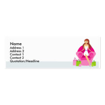 Petites cartes de profil de client modèle de carte de visite