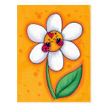 Petites coccinelles carte postale