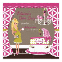 Petites invitations de baby shower de Madame Blond