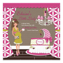 Petites invitations de baby shower de Madame Brune