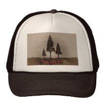 Petits arbres heureux casquettes de camionneur