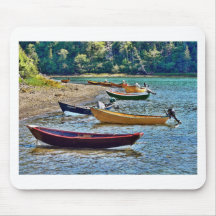 Petits bateaux de Ftishermen de Côte Est Tapis De Souris