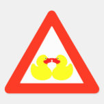 Petits canards du jaune (tba) autocollants