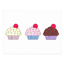 Petits gâteaux carte postale