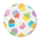 Petits gâteaux colorés magnets