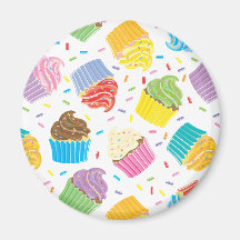 Petits gâteaux colorés aimant pour réfrigérateur