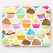 Petits gâteaux colorés (blancs) tapis de souris