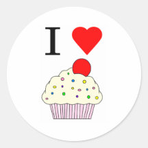 Petits gâteaux du coeur I Adhésifs Ronds