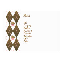 Petits gâteaux et Jacquard Cartes De Visite Personnelles